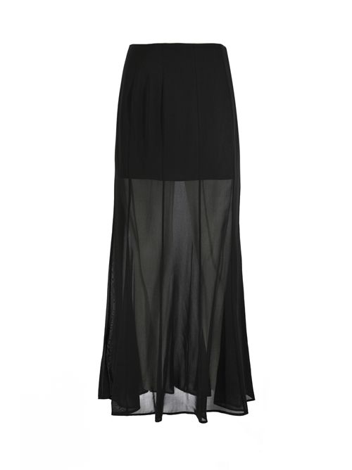 Gonna lunga Bardi con trasparenze in voile di cotone e viscosa PINKO | 106847 A3B2Z99